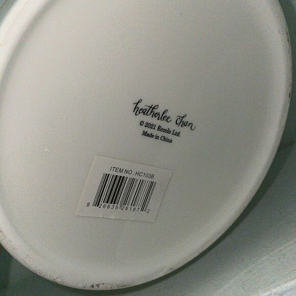 Beautiful flower pattern floral print ceramic kitchen crock storage utensil - Picture 4 of 4